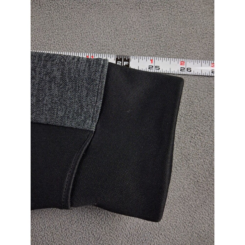 Adidas ClimaWarm Men’s Full Zip Hoodie Jacket Size Large Black Gray Fleece - Picture 12 of 13